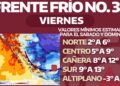 Desde este viernes, masa de aire ártico y frente frío 32 impactarán a Tamaulipas