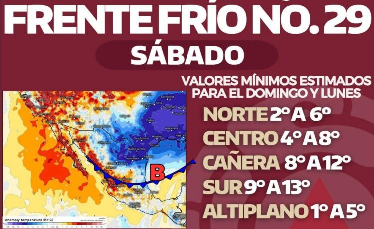Frente frío 29 traerá fuertes vientos y descenso de temperatura a Tamaulipas