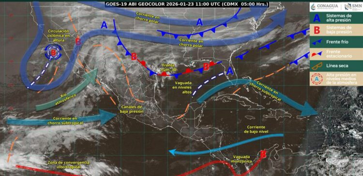 Masa ártica congelará a Tamaulipas tras el paso de tormenta invernal