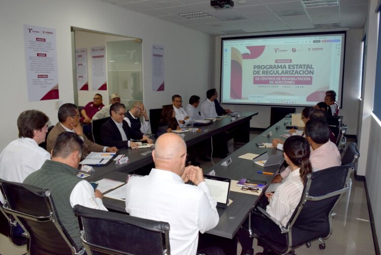 Grupo Interinstitucional vigila que 50 Centros de Rehabilitación de Adicciones en Tamaulipas operen bajo normas oficiales