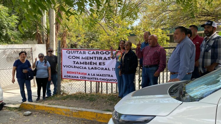 Maestros piden respeto al debido proceso para supervisora Adriana Cervantes, cesada en enero