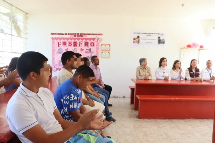 Granja Güémez: Reciben adolescentes en internamiento constancias por cursos de ITACE-ICAT