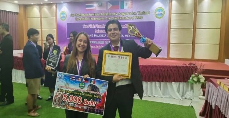Ganan estudiantes de la Universidad Tecnológica de Altamira primer lugar en Feria Internacional de Ciencias en Tailandia