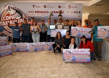 Premian a ganadores de la Copa Tamaulipas 2026 Robalo Sistema Lagunario Pánuco-Tamesí