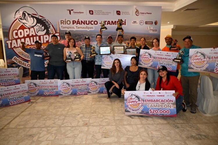 Premian a ganadores de la Copa Tamaulipas 2026 Robalo Sistema Lagunario Pánuco-Tamesí