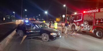 Choque múltiple en la carretera Victoria–Monterrey deja una mujer lesionada