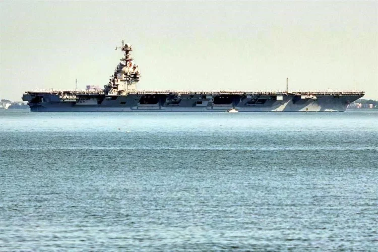 Portaaviones USS Gerald R. Ford se aproxima a Medio Oriente