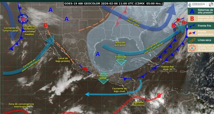 Masa de aire polar mantiene ambiente frío en Tamaulipas pese al retiro del frente frío 33