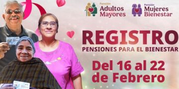 Abren registro para pensiones de 60 a 64 años