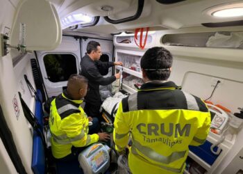 Traslado aéreo de emergencia conecta hospitales de Reynosa y Tampico