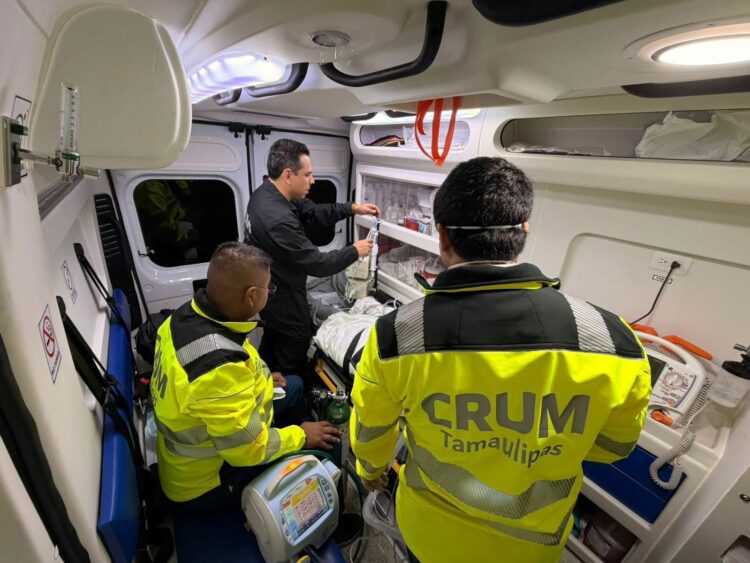 Traslado aéreo de emergencia conecta hospitales de Reynosa y Tampico