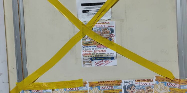Conflicto laboral en ISSSTE Victoria escala con cierres de áreas