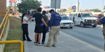 Dos heridos tras fuerte choque en Bulevar Tamaulipas