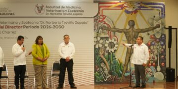 Rinde protesta Octavio Merino Charrez como director de la Facultad de Medicina Veterinaria y Zootecnia UAT