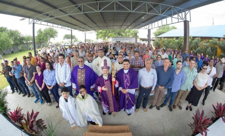 Cientos de familias de agricultores oran por la lluvia salvadora en el norte de Tamaulipas