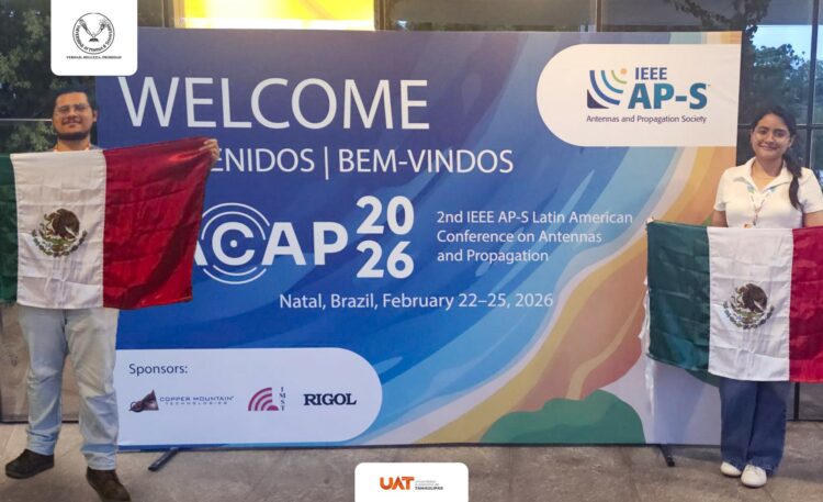 Estudiantes de la UAT con proyectos de tecnologías de microondas y electromagnética en Conferencia de Brasil