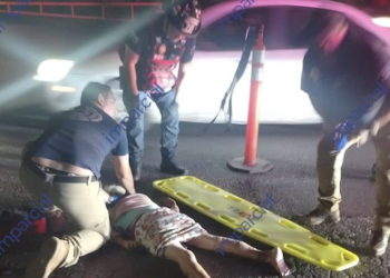 Atropellan a abuelita y su nieta en Matamoros; ambas graves