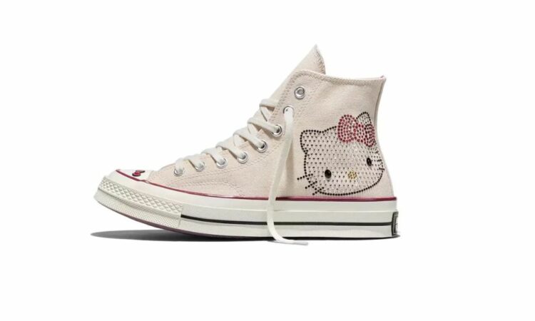 Converse lanza edición limitada de los Chuck 70 en colaboración con Hello Kitty y Swarovski