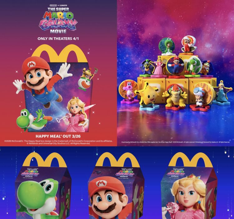 McDonald’s México lanza la Cajita Feliz de ‘Super Mario Galaxy’ previo al estreno de la secuela