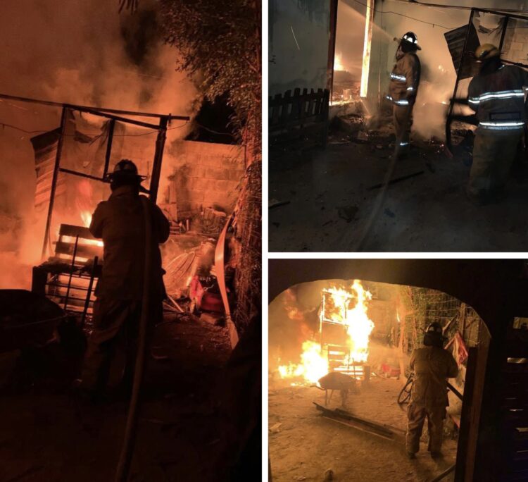 Fuego consume vivienda