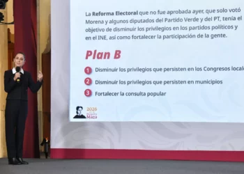 Congelan en Senado plan electoral de Sheinbaum