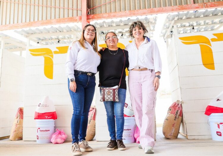 Entrega SEBIEN apoyos sociales en Cruillas