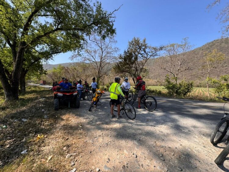 Guardia Estatal brinda seguridad en rodada ciclista Tula–Ocampo