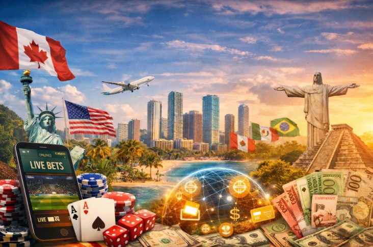 Cómo los apostadores de Estados Unidos y Canadá están influyendo en el crecimiento de los casinos online en LATAM según GamblingNerd.com