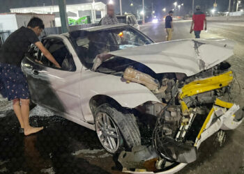 Menor herido tras fuerte choque en Carretera Aeropuerto