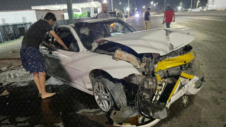 Menor herido tras fuerte choque en Carretera Aeropuerto