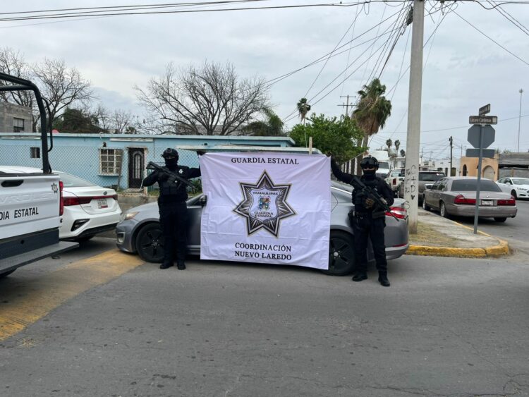 Aseguran en Nuevo Laredo auto robado
