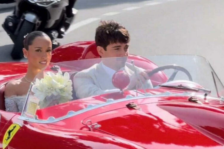 Charles Leclerc y Alexandra Saint Mleux se casan