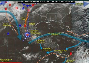 Lluvias fuertes y granizo amenazan hoy a Tamaulipas
