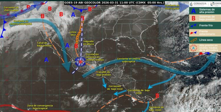 Lluvias fuertes y granizo amenazan hoy a Tamaulipas
