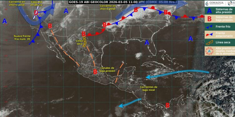 Línea seca provocará lluvias fuertes y rachas de hasta 80 km/h en Tamaulipas