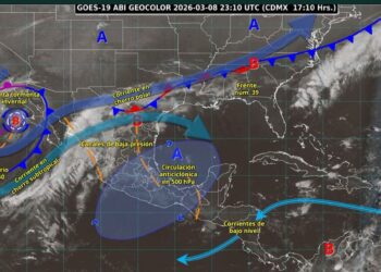 Frente frío 40 provocaría chubascos en Tamaulipas
