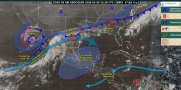 Frente frío 40 provocaría chubascos en Tamaulipas