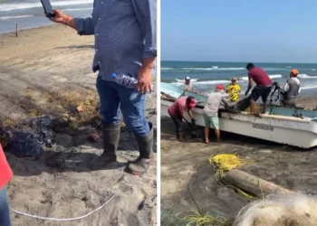 Derrame de petróleo contamina costas de Tabasco y Veracruz