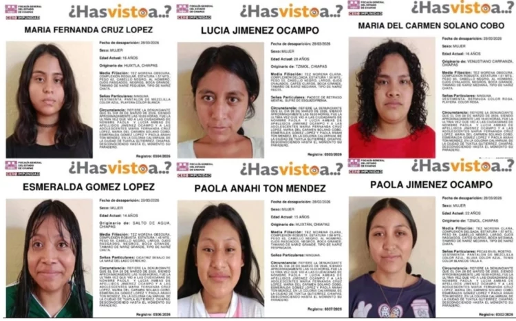 Localizan a cuatro jóvenes desaparecidas en Chiapas