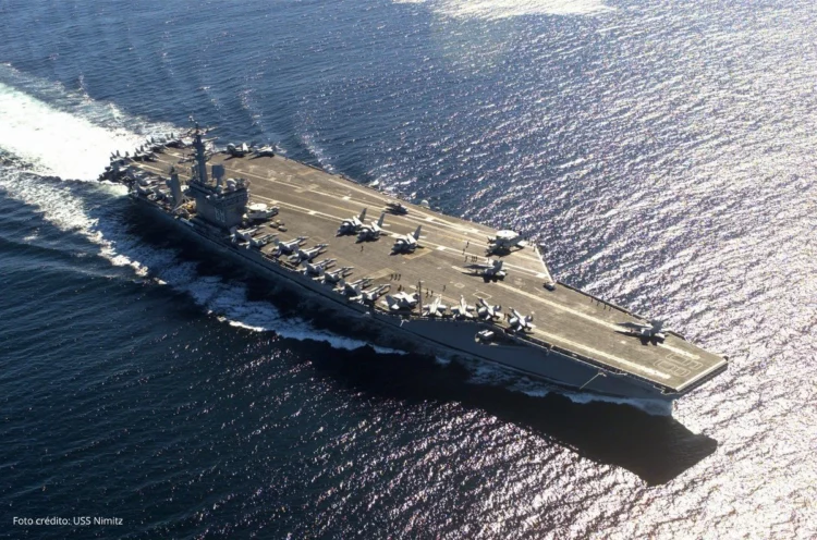 Estados Unidos despliega portaaviones para maniobras internacionales
