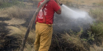 Cinco incendios de pastizal movilizan a Bomberos en Ciudad Victoria