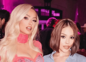 Danna asiste al exclusivo cumpleaños temático de Paris Hilton en Los Ángeles