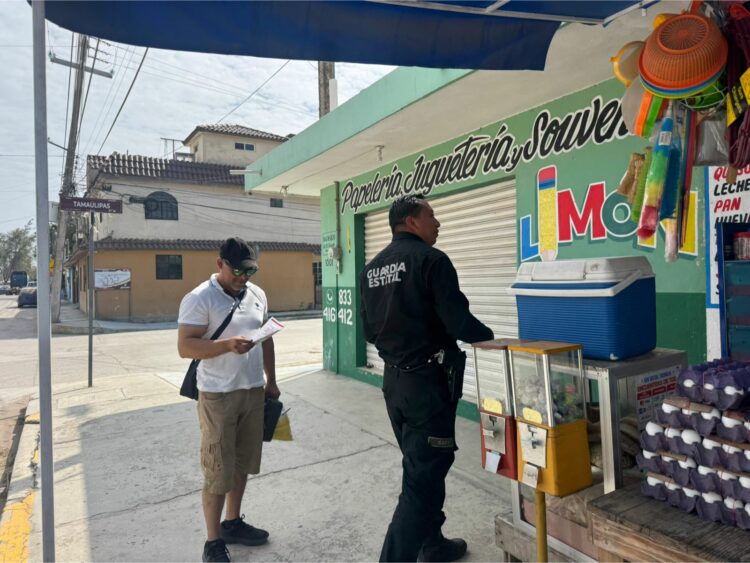 Refuerzan seguridad comercial con Guardia Estatal de Género