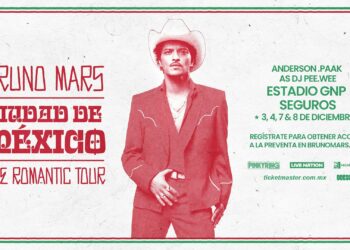 Bruno Mars confirma cuatro conciertos en el Estadio GNP Seguros para diciembre