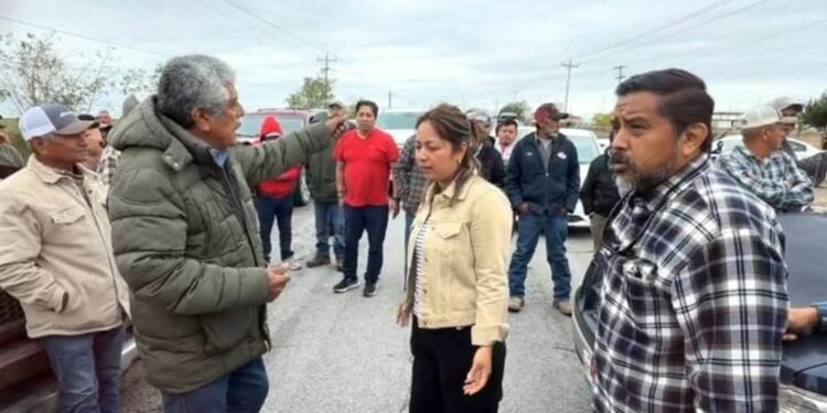Bloquean carretera San Fernando-Matamoros por protesta agrícola