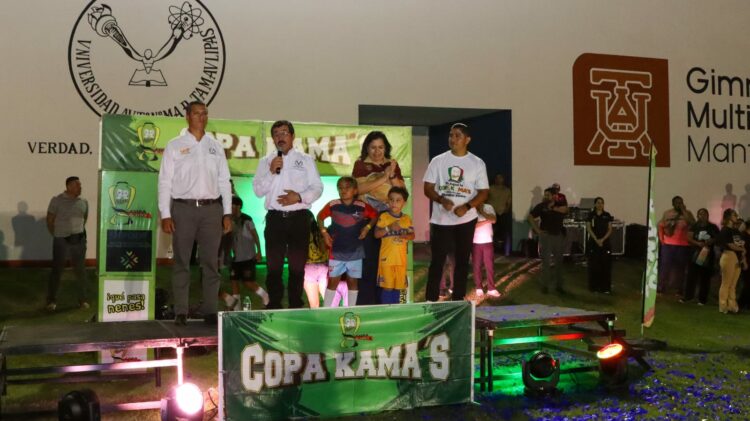Inaugura Dámaso Anaya el torneo estatal de la Copa Kama’s de fútbol en Cd. Mante