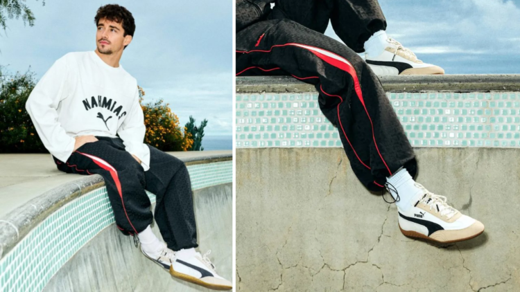 Charles Leclerc protagoniza la nueva colaboración de calzado entre Puma y NAHMIAS