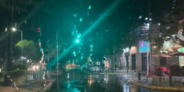 Y apareció la lluvia en Cd. Victoria, Tamaulipas, luego de casi cuatro meses de sequía.