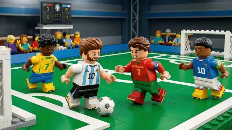 El “Dream Team” de la publicidad: Messi, CR7, Mbappé y Vinícius recrean la Copa del Mundo con piezas tipo LEGO