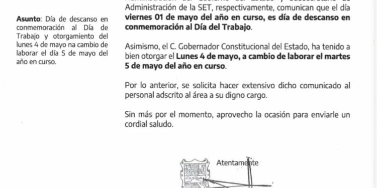 Burócratas, alumnos y maestros tendrán descanso largo